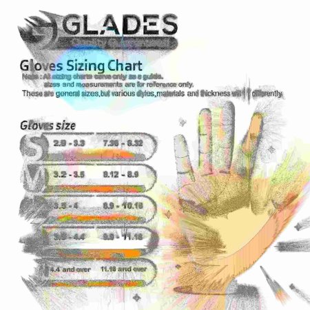 Glades Nitrile Disposable Gloves, 8 mil Palm , Nitrile, Powder-Free, XXL, 50 PK, Orange XXL